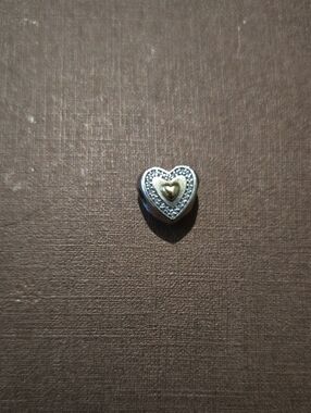 Sterling Silver and 14K Gold Always in My Heart Limited Edition Charm - 791523CZ